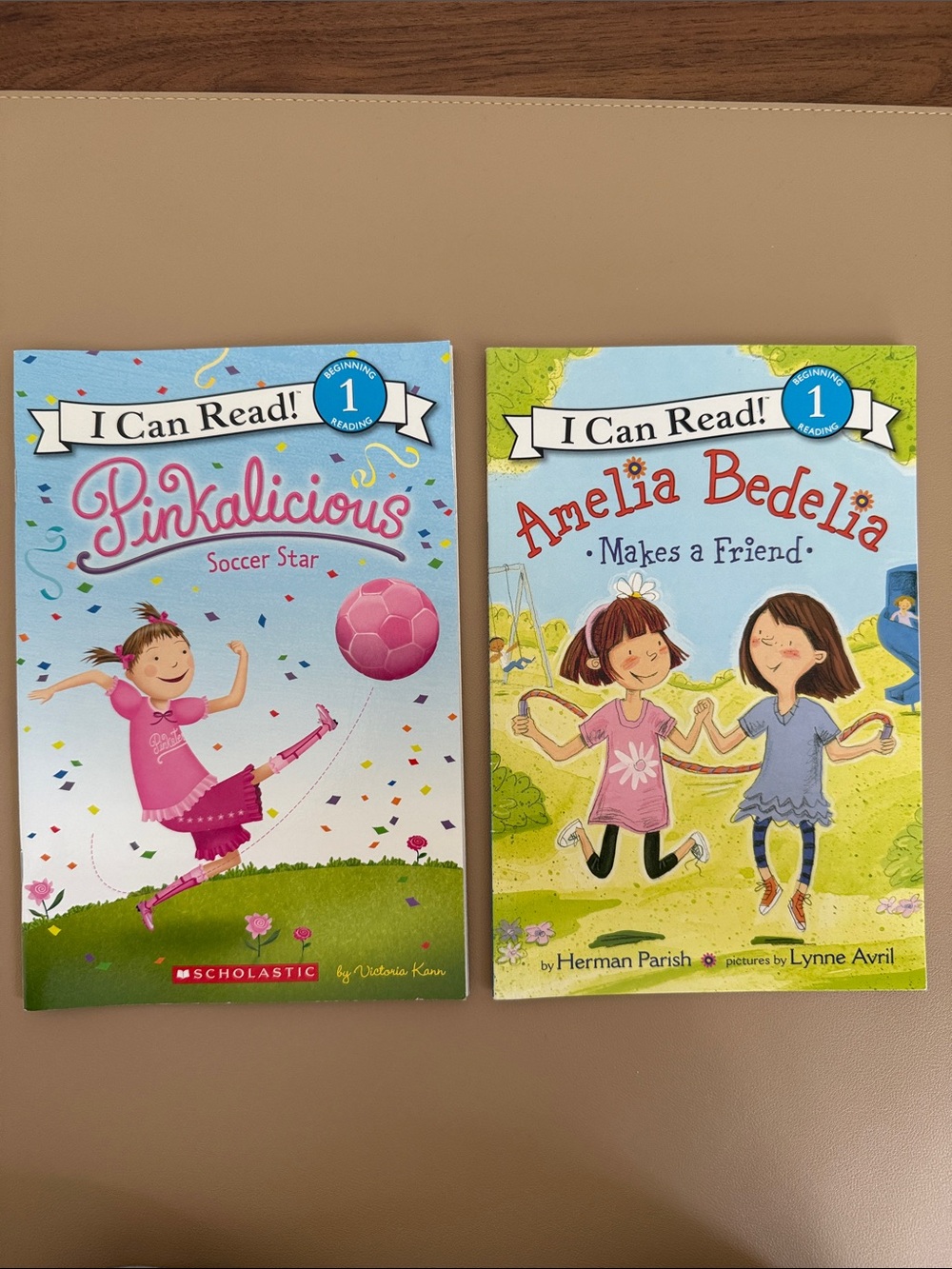Scholastic Pinkalicious & Amelia Bedelia I Can Read! Books - Blue, Pink, Green